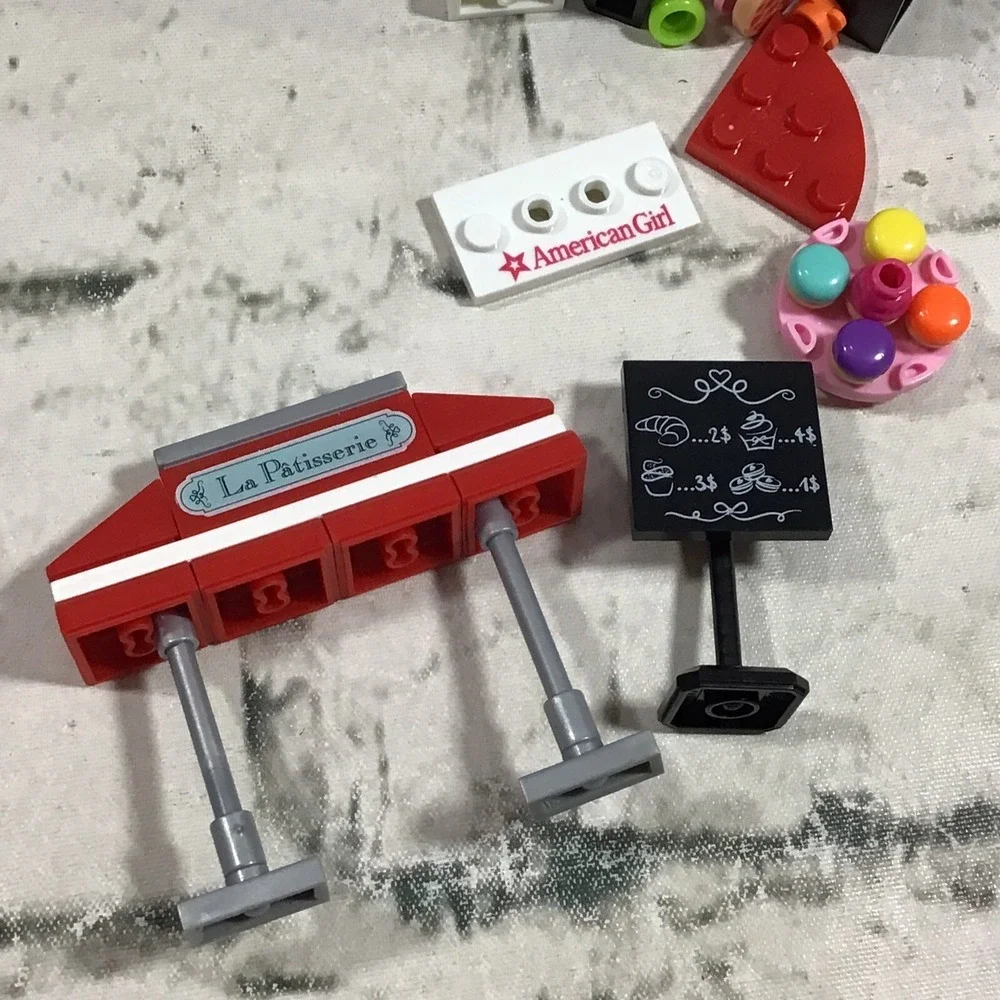 American Girl‎ Mega Bloks Grace's Pastry Cart Replacement Pieces Lot Doll Menu